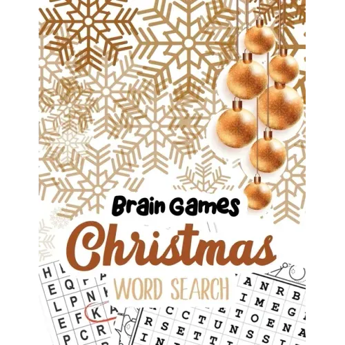 Brain Game Christmas Word Search: Word Search Puzzle book Christmas, Exercise Your Brain Activity Book, Cleverly Hidden Word Searches for Adults, Teen