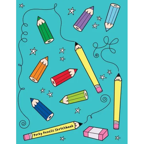 Perky Pencils Sketchbook: Jumbo Drawing Pad For Sketching, Doodling And Coloring