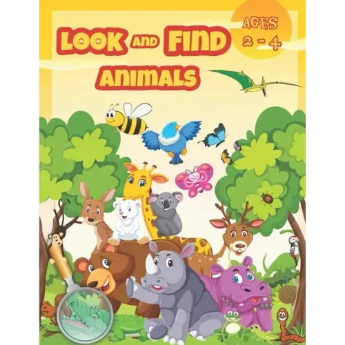 Look and Find Animals: Activity books for kids ages 2-4.