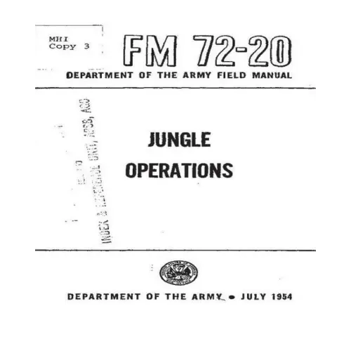 FM 72-20 Jungle Operations, by United States. Department of the Army