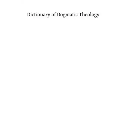 Dictionary of Dogmatic Theology