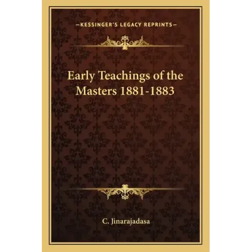 Early Teachings of the Masters 1881-1883