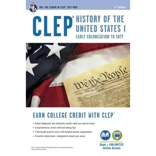 Clep(r) History of the U.S. I Book + Online