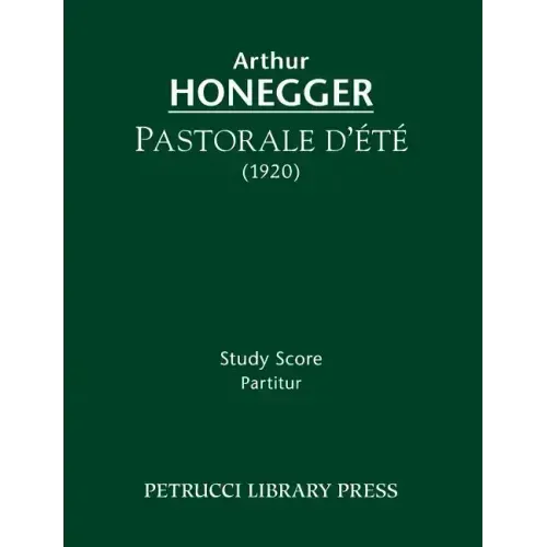 Pastorale d'ete: Study score