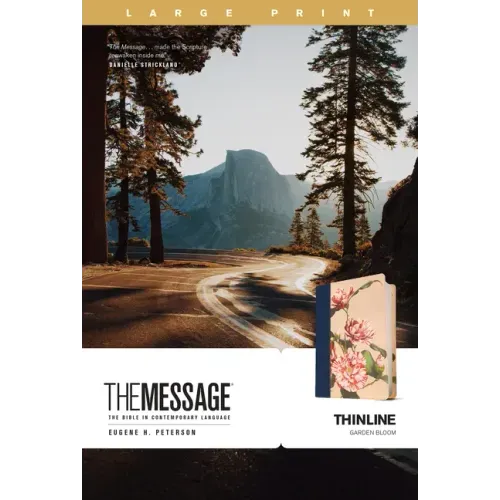 The Message Thinline, Large Print (Leather-Look, Garden Bloom)