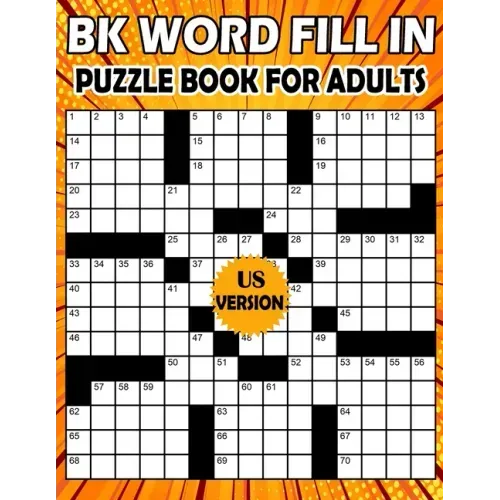 BK Word fill in puzzle book for adults: fill ins puzzle book for adults & seniors - Puzzle from (BK Bouchama)