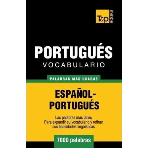 Vocabulario español-portugués - 7000 palabras más usadas