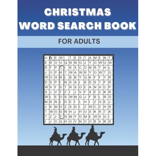 Christmas Word Search Book For Adults: Large Print Christian Puzzles Perfect Gift For Kids Colorbook 2 in 1