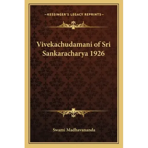 Vivekachudamani of Sri Sankaracharya 1926