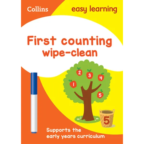 Collins Easy Learning Preschool - First Counting Age 3-5 Wipe Clean Activity Book