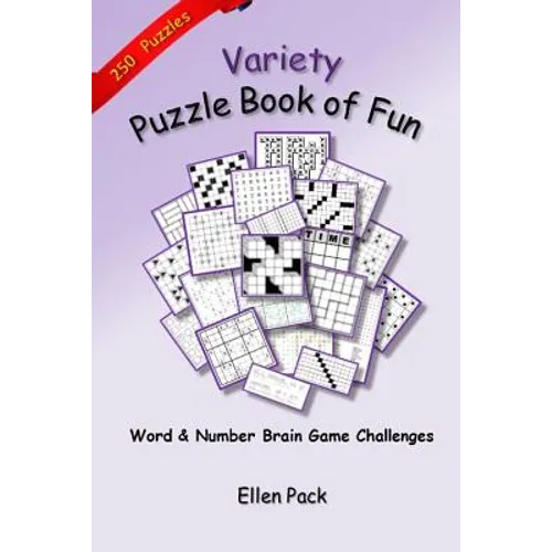 Variety Puzzle Book of Fun: Word and Number Brain Game Challenges