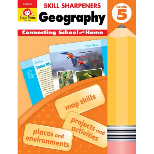 Skill Sharpeners: Geography, Grade 5 Workbook
