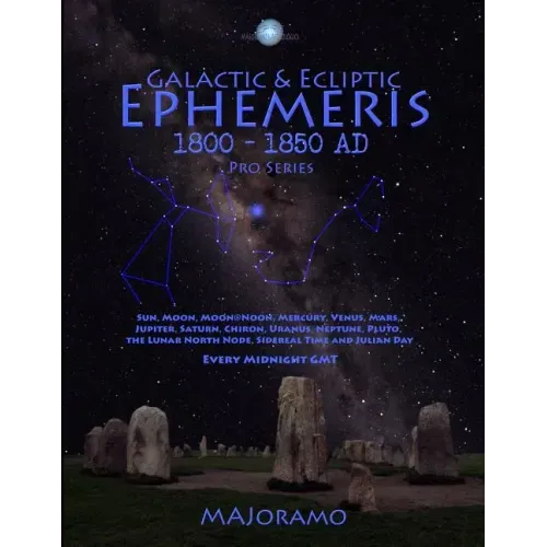 Galactic & Ecliptic Ephemeris 1800 - 1850 Ad