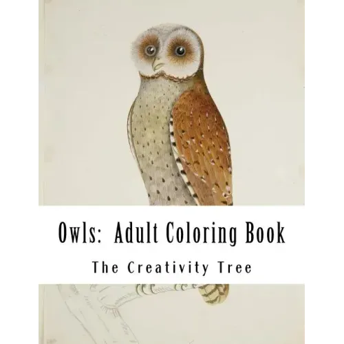 Owls: Adult Coloring Book