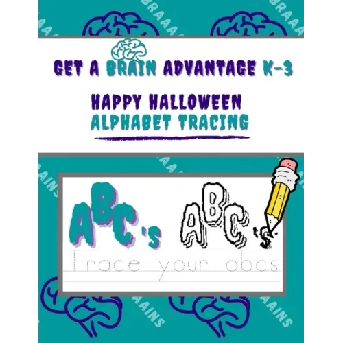 Happy Halloween Alphabet Tracing Book: 8.5 x 11 inch, alphabet and number tracing book, classic cartoons, for young ages and grades K-3