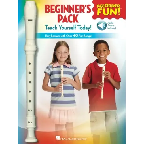Recorder Fun! Beginner's Pack with Flute: Teach Yourself Today - Easy Lessons with Over 40 Fun Songs!