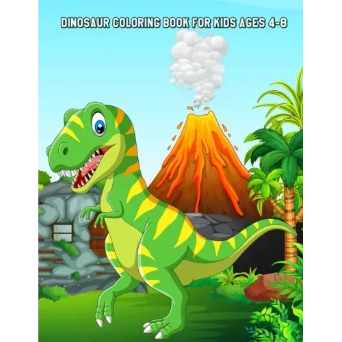 Dinosaur Coloring Book for Kids Ages 4-8: Relaxing Coloring Book for Boys & Girls
