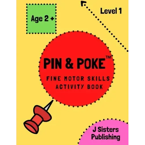Pin & Poke Fine Motor Skills Activity Book Level 1: For Toddlers and Kids Ages 2+ with Line and Shapes, Popular Activity in Montessori Classroom, Todd