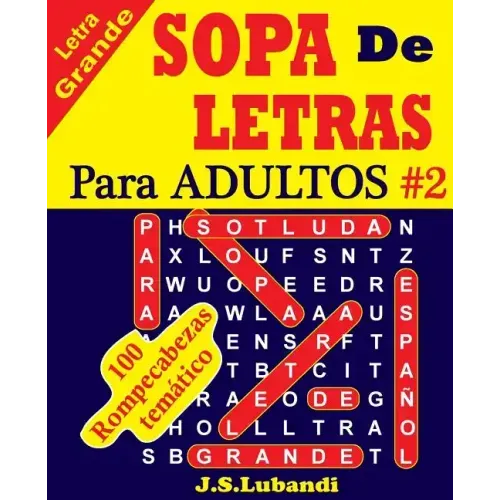 SOPA De LETRAS Para ADULTOS