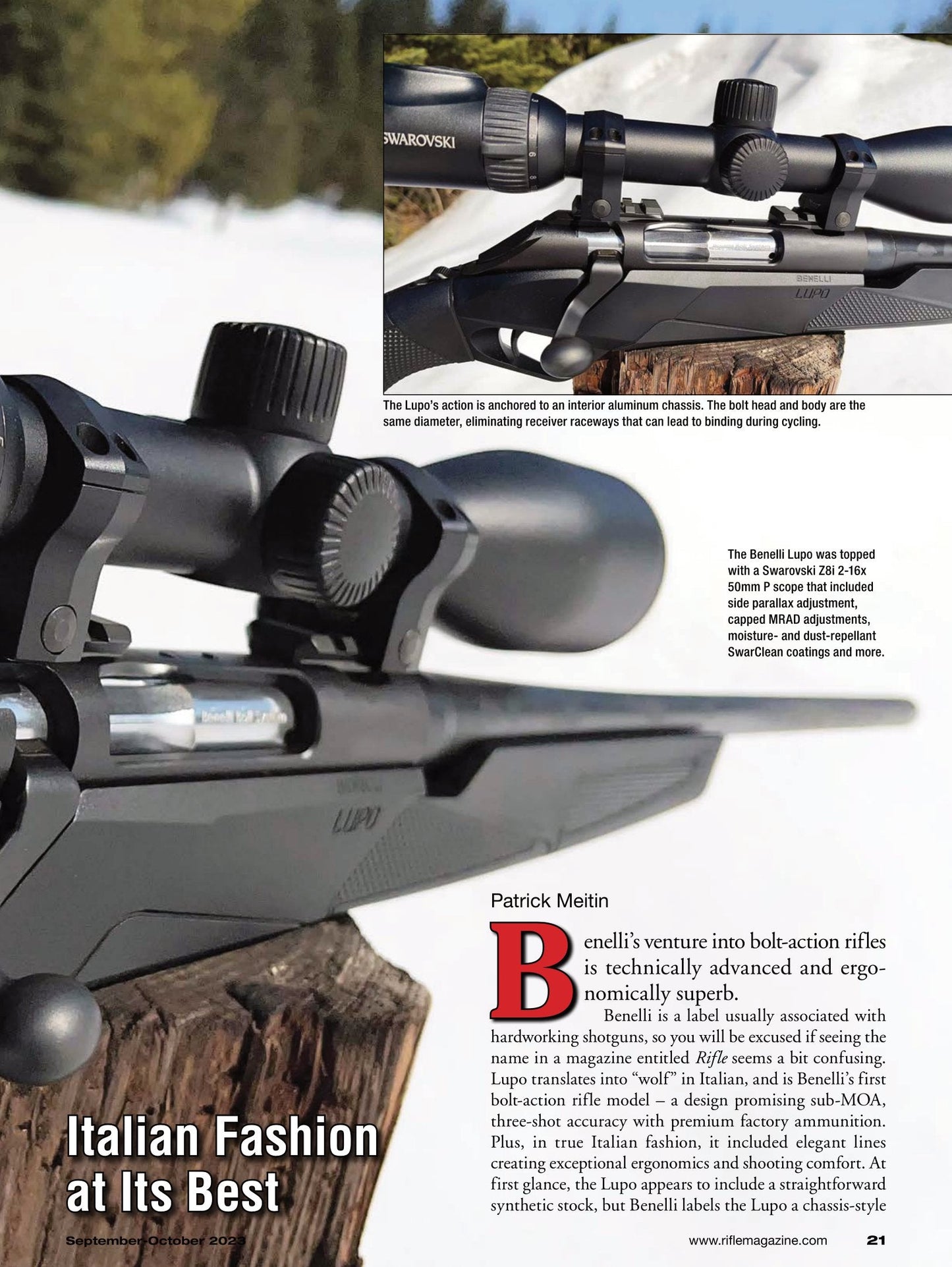 Rifle September 2023 - The Sporting Firearms Journal: Horus Vision Complete Shooter Package, Weatherby's New 338 RPM, Benelli Lupo In 6mm Creedmoor, The Winchester Model 1873 & More