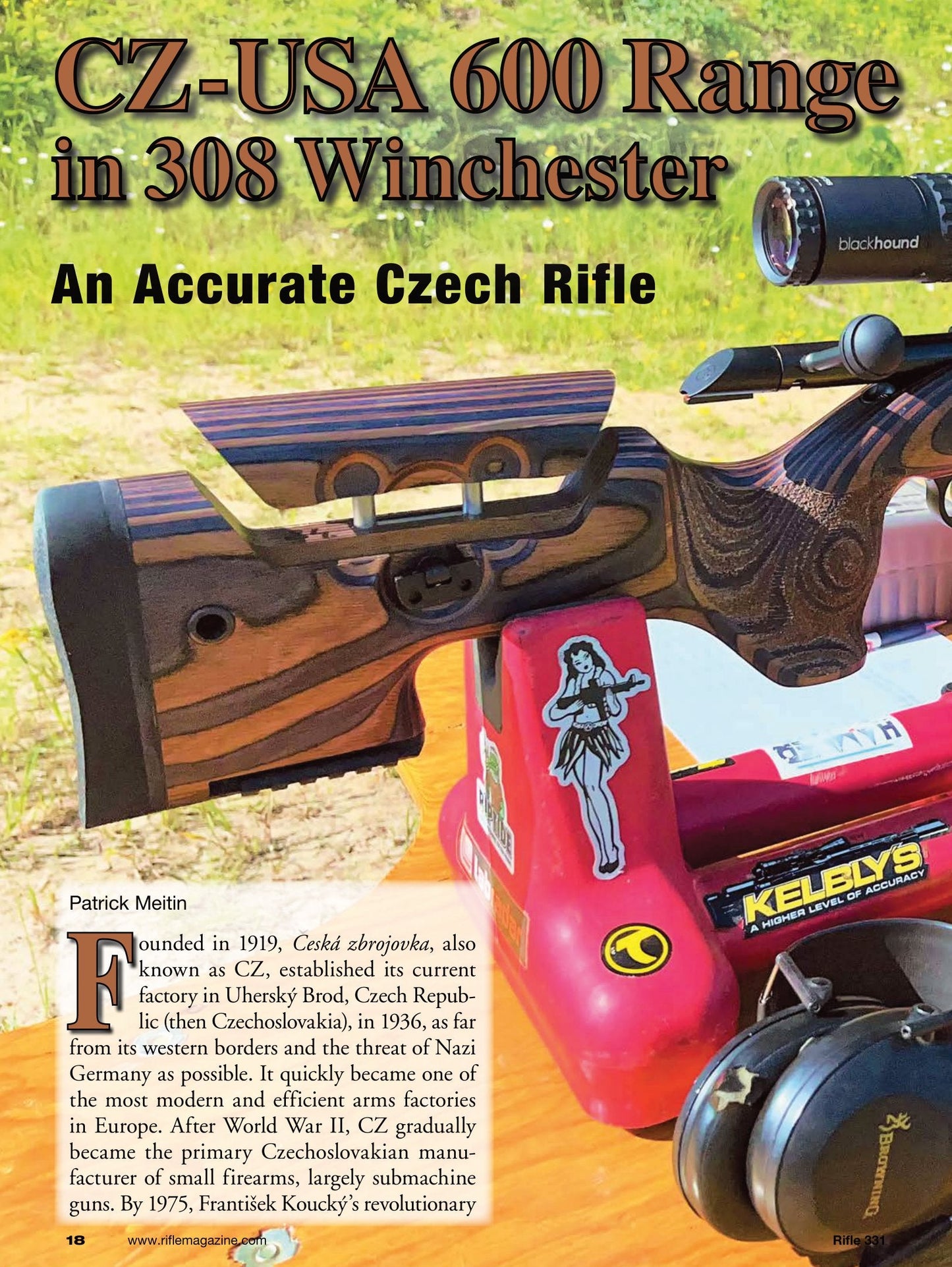 Rifle November 2023 - The Sporting Firearms Journal: Featuring The Ruger-Manufactured Marlin Model 1894, Notes On Scope Adjustments, CZ-USA 600 Range 308 Winchester & More
