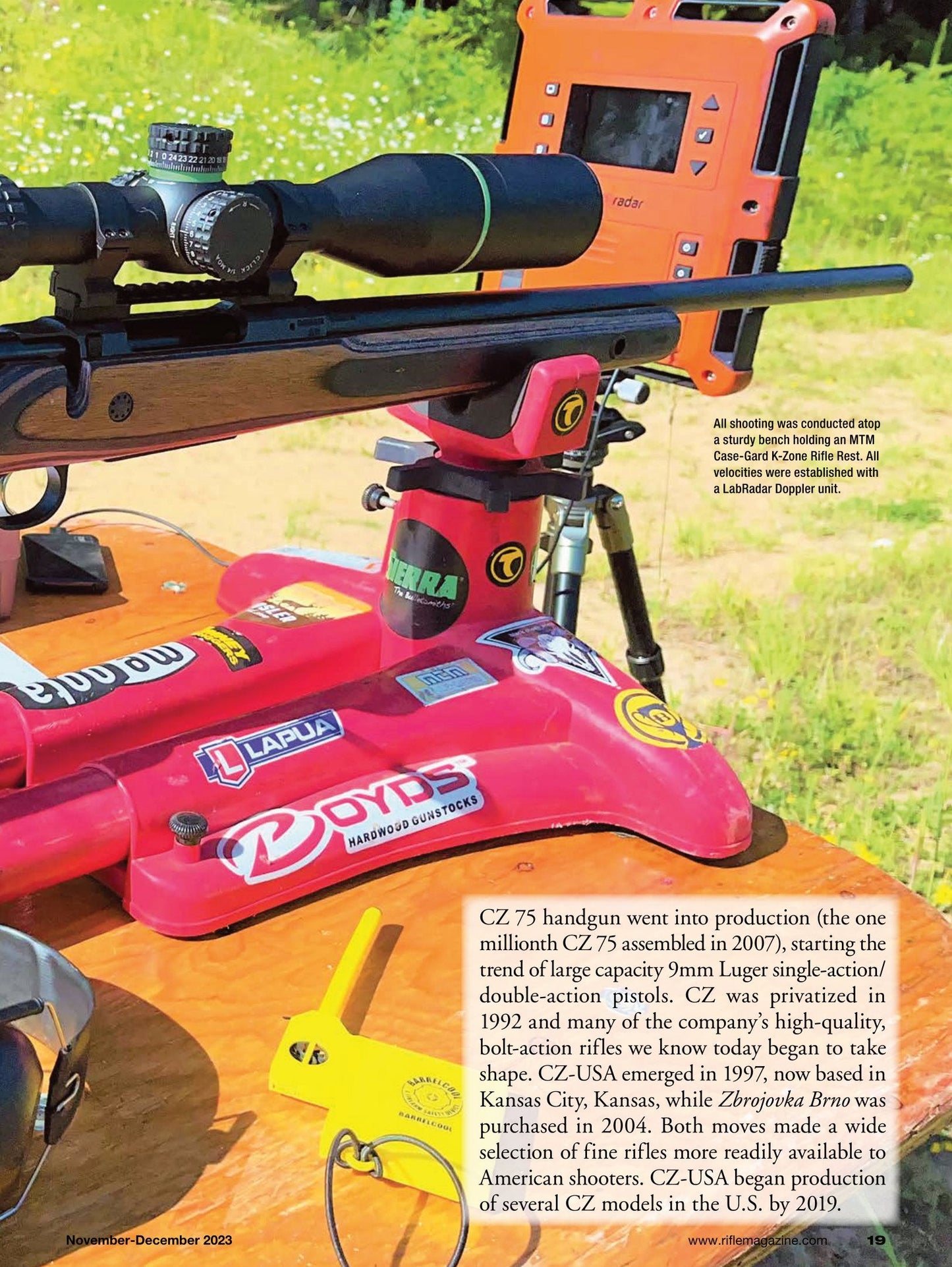 Rifle November 2023 - The Sporting Firearms Journal: Featuring The Ruger-Manufactured Marlin Model 1894, Notes On Scope Adjustments, CZ-USA 600 Range 308 Winchester & More