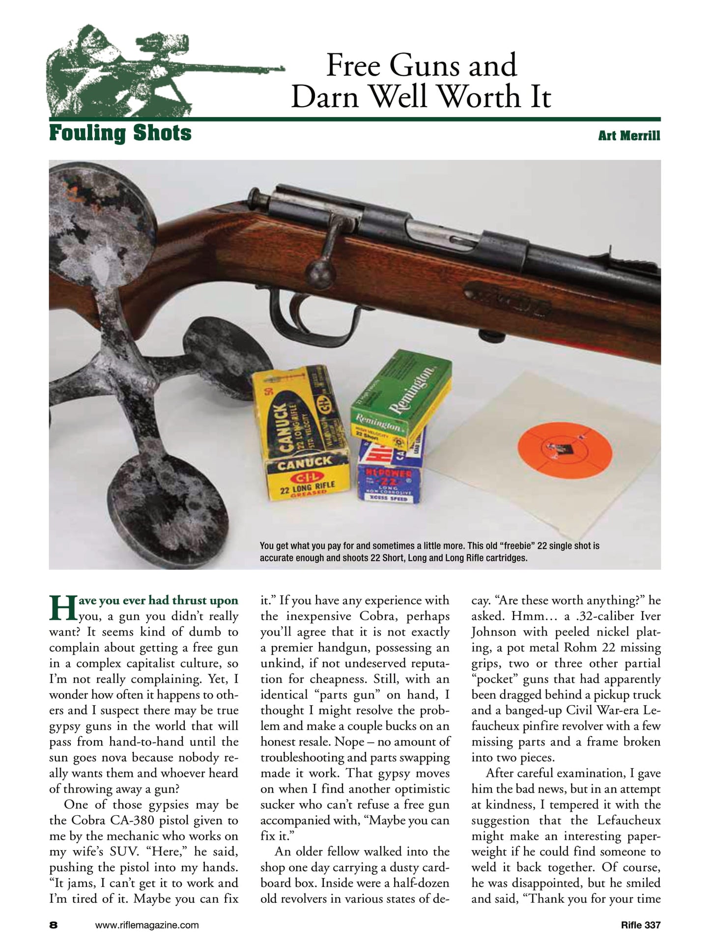 Rifle - November 2024: Palmetto State Armory PA-15 Multi, New Model 2020 Boundary, 22 Long Rifle At 300 Yards, Marlin's New 336: As Good Or Better?, X-Bolt 2 Hunter 243 Winchester & More!