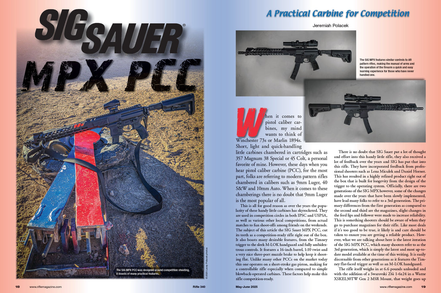 Rifle - May 2025: The Great Debate: Control Round Feed vs. Push Feed Bolt Actions, Rifle Suppressors, SIG Sauer MPX PCC, Benelli Lupo HPR In 308 Winchester, 22 Creedmoor In South Africa & More!