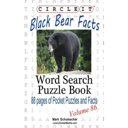 Circle It, Black Bear Facts, Word Search, Puzzle Book