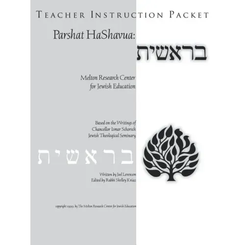 Parshat HaShavuah: Genesis (Teacher's Guide Bereshit)