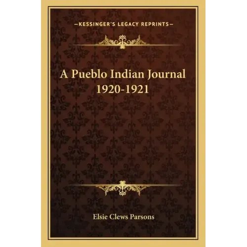 A Pueblo Indian Journal 1920-1921