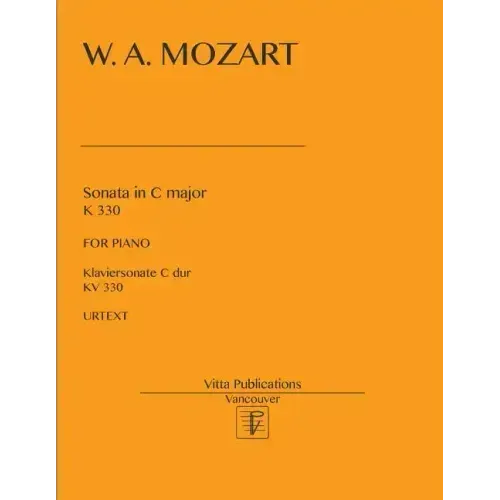 W. A. Mozart. Sonata in C major KV 330