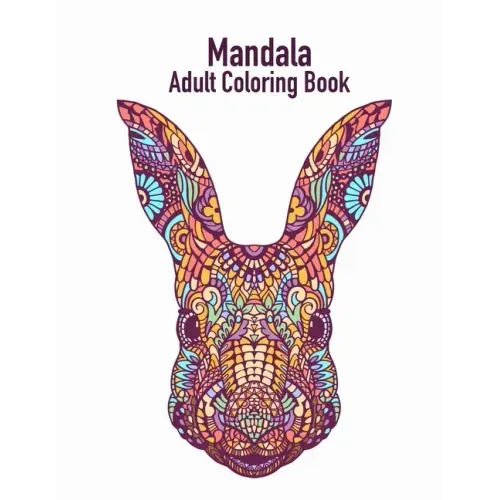 Mandala Adult Coloring Book: Coloring book for adults with 50 drawings of animals for stress relief and good mood