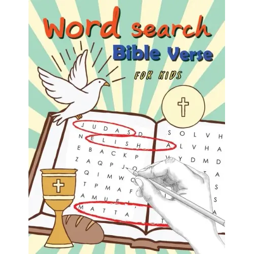 Word Search Bible Verse for Kids: Word Search for Bible Study for Kids Ages 6-8