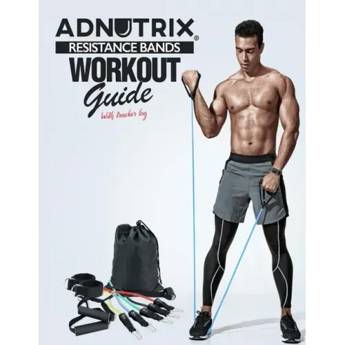 Adnutrix Resistance Bands workout Guide With Workout log
