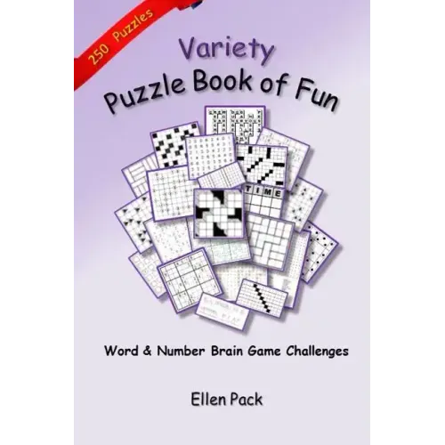 Variety Puzzle Book of Fun: Word and Number Brain Game Challenges