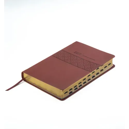 Santa Biblia de Promesas Reina Valera 1960 / Letra Gigante - 13 Puntos / Piel Especial Con Índice / Café // Spanish Promise Bible Rvr 1960 / Giant Pri