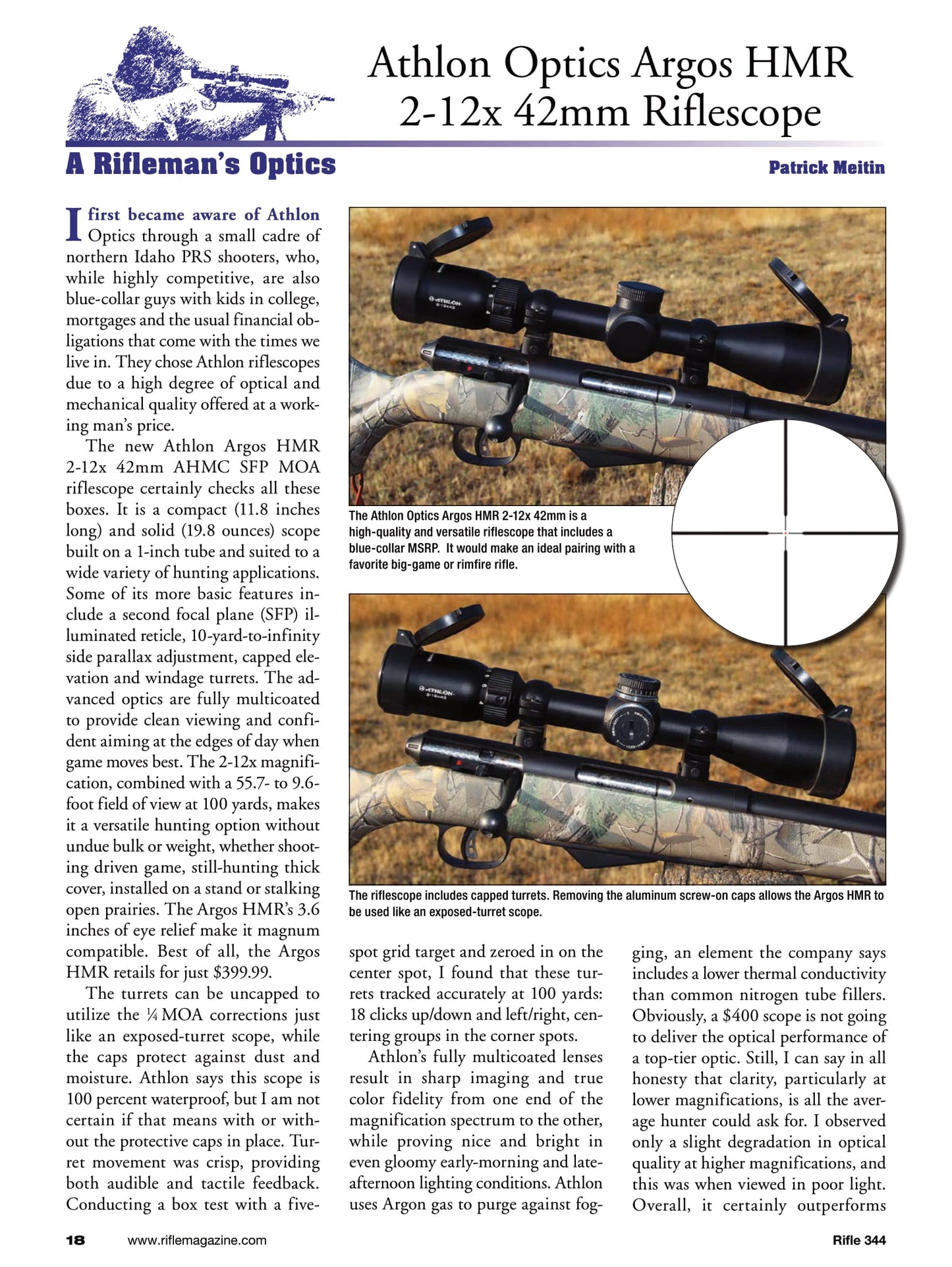 Rifle - January 2026: Athlon Argos HMR Scope Review, The Bolt-Action 223 Remington, Ballard Fever, DIY Fix For 22 Rimfire Dry-Firing Damage, Mossberg Patriot Walnut, Wilson Combat, NULA Rifles & More!