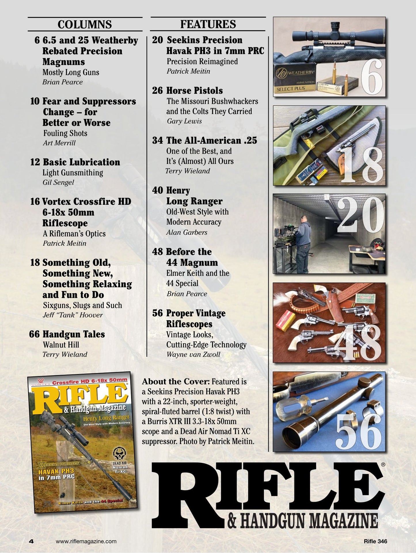 Rifle - May 2026: Henry Long Ranger & Vortex Crossfire HD 6-18x50 Riflescope Review, Seekins Precision Havak PH3 In 7mm PRC, Dead Air Nomad Ti XC + 7mm PRC, Light Gunsmithing Basics & More!