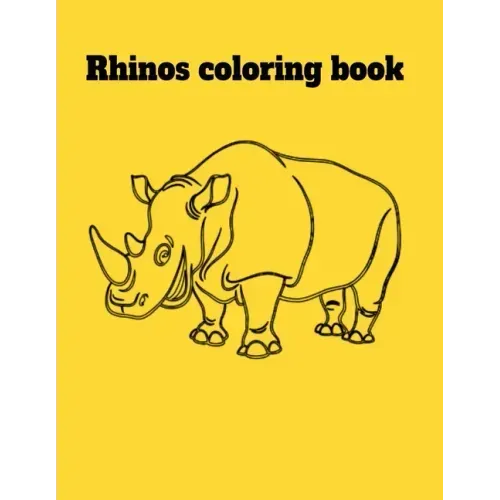 Rhinos coloring book