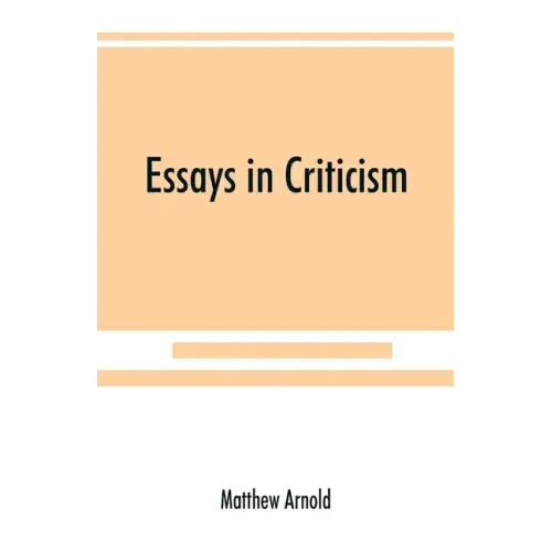 Essays in criticism
