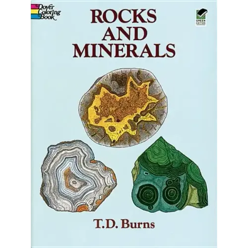 Rocks and Minerals Coloring Book