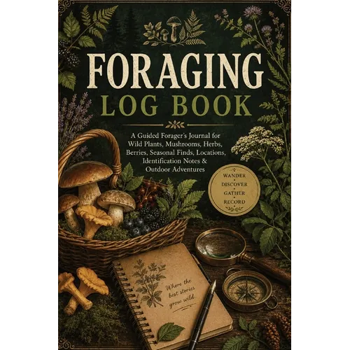Foraging Log Book: A Guided Forager's Journal for Wild Plants, Mushrooms, Herbs, Berries, Seasonal Finds, Locations, Identification Notes & Outdoor Ad