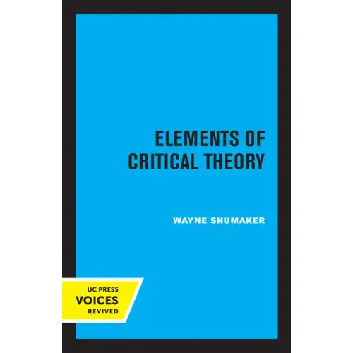 Elements of Critical Theory