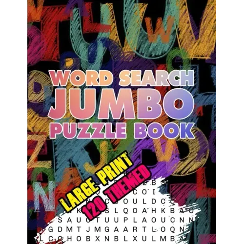 Word Search Jumbo Puzzle Book: Wordsearch Book For Adults 2020: Word Search Books For Grandad: Big Wordsearch Books For Adults: Word Search For Adult