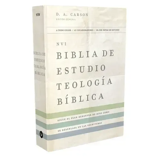 Nvi, Biblia de Estudio Teología Bíblica, Interior a Cuatro Colores, Tapa Dura: Sigue El Plan Redentor de Dios Como Se Desenlaza En Las Escrituras