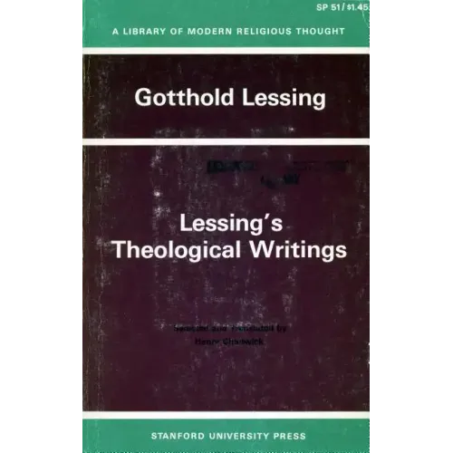 Lessing's Theological Writings: Selections in Translation