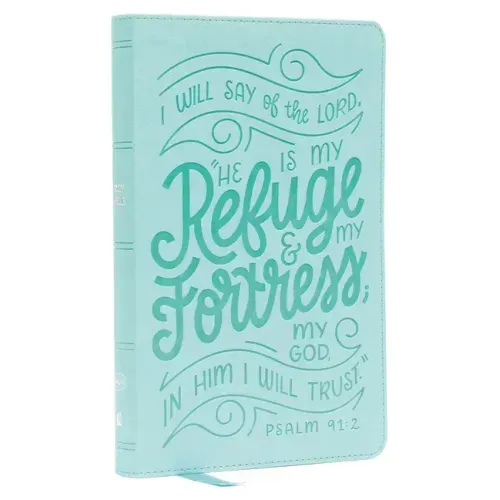 Nkjv, Thinline Youth Edition Bible, Verse Art Cover Collection, Turquoise Leathersoft, Red Letter, Comfort Print: Holy Bible, New King James Version