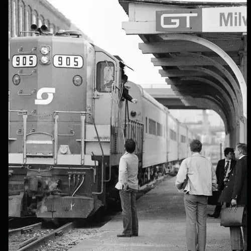 Passenger Train Photographs: Taken in Michigan and Ontario During the Last Quarter of the Twentieth Century - All in Black and White