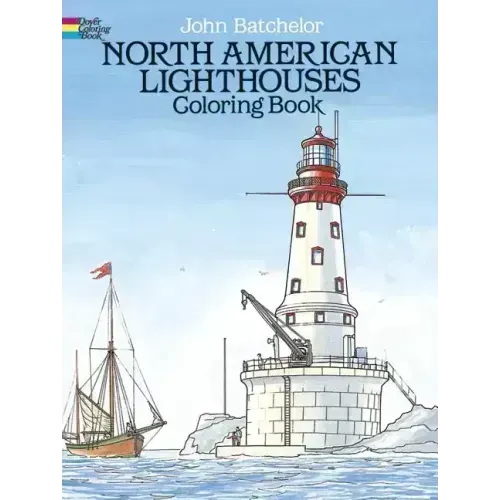 North American Lighthouses Coloring Book